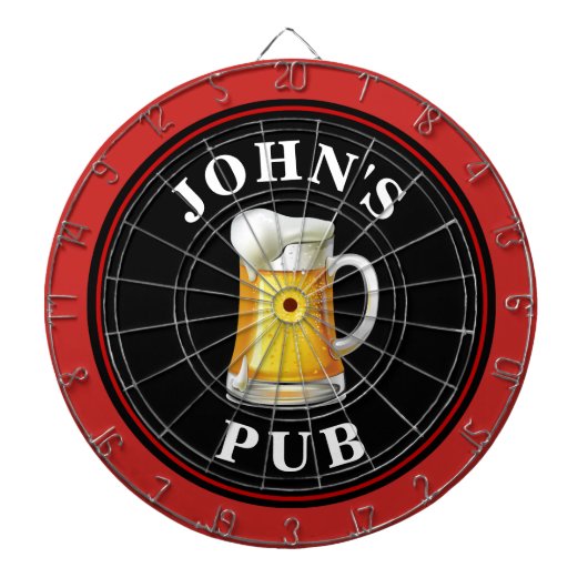 Personalisierter Bierpub Dartscheibe (vorne)