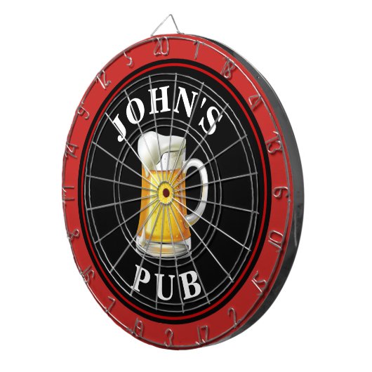 Personalisierter Bierpub Dartscheibe (Vorderseite rechts)