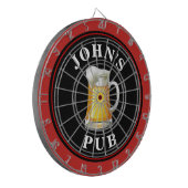 Personalisierter Bierpub Dartscheibe (Vorderseite Links)