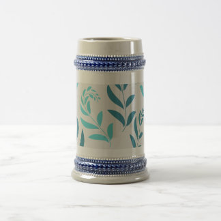 Personalisierter Bierstein in Weiß/Gold oder Grau/ Bierglas