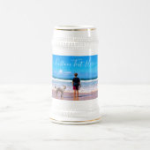 Personalisierter Bierstein und benutzerdefinierter Bierglas (Mittel)