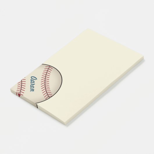 Personalisierter Big-Baseball-Beitrag Post-it Klebezettel (angewinkelt)