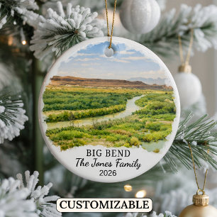 Personalisierter Big-Bend-Nationalpark-Schmuck Tex Keramik Ornament