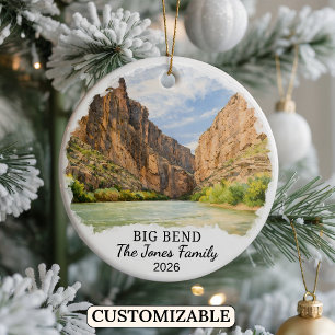 Personalisierter Big-Bend-Nationalpark-Schmuck Tex Keramik Ornament