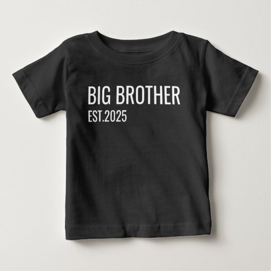 Personalisierter Big Brother T - Shirt, Bruder ver Baby T-shirt (Vorderseite)
