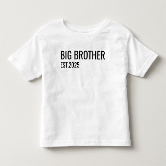 Personalisierter Big Brother T - Shirt, Bruder ver Kleinkind T-shirt (Vorderseite)