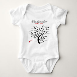 Personalisierter Big Family Tree (20 Namen) Baby Strampler