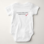 Personalisierter Big Family Tree (20 Namen) Baby Strampler (Rückseite)