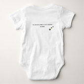 Personalisierter Big Family Tree (20 Namen) Baby Strampler (Rückseite)