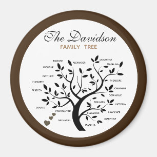 Personalisierter Big Family Tree (20 Namen) Magnet
