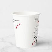 Personalisierter Big Family Tree (20 Namen) Pappbecher (Rechts)