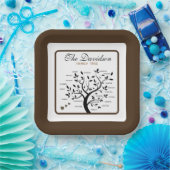 Personalisierter Big Family Tree (20 Namen) Pappteller (Party)