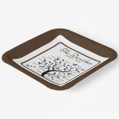 Personalisierter Big Family Tree (20 Namen) Pappteller (Gewinkelt)