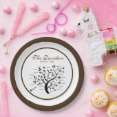 Personalisierter Big Family Tree (20 Namen) Pappteller (Party)