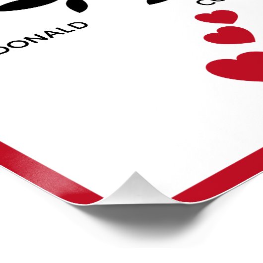 Personalisierter Big Family Tree (20 Namen) Poster (Ecke)