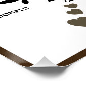 Personalisierter Big Family Tree (20 Namen) Poster (Ecke)