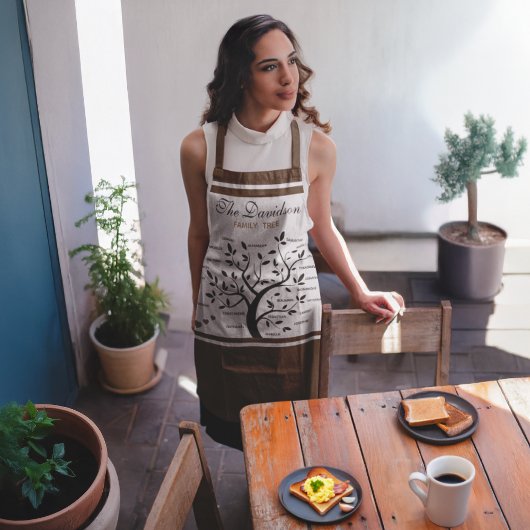 Personalisierter Big Family Tree (20 Namen) Schürze