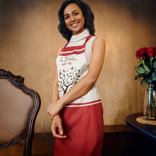 Personalisierter Big Family Tree (20 Namen) Schürze