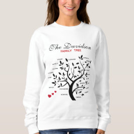 Personalisierter Big Family Tree (20 Namen) Sweatshirt