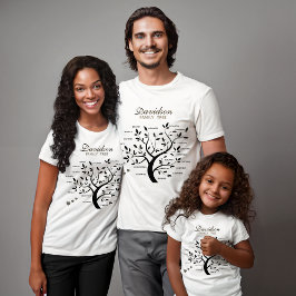 Personalisierter Big Family Tree (20 Namen) T-Shirt