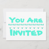 Personalisierter Bikini-Strand| Pool-Party Einladung (Vorderseite)