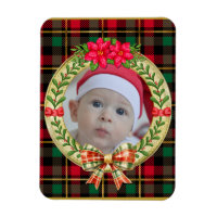Personalisierter Bilderrahmen und Weihnachtskranz
