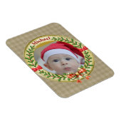 Personalisierter Bilderrahmen und Weihnachtskranz Magnet (Rechte Seite)