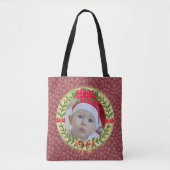 Personalisierter Bilderrahmen und Weihnachtskranz Tasche (Vorderseite)