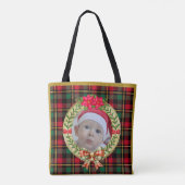 Personalisierter Bilderrahmen und Weihnachtskranz Tasche (Rückseite)