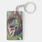 Personalisierter Bildtext 5 - FotoCollage Schlüsselanhänger (Rückseite)