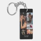 Personalisierter Bildtext B 5 FotoCollage Schlüsselanhänger (Vorderseite links)