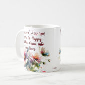 Personalisierter Bildungsassistent / Moderne Blume Kaffeetasse (Vorderseite Links)