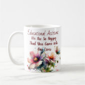 Personalisierter Bildungsassistent / Moderne Blume Kaffeetasse (Links)