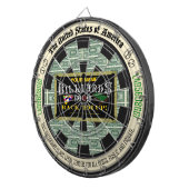 Personalisierter Billard-Raum Dartscheibe (Vorderseite rechts)