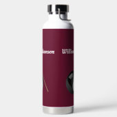 Personalisierter Billardball und -queue Trinkflasche (links)