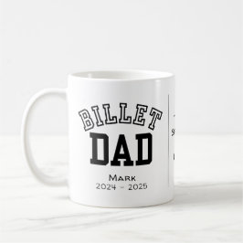 Personalisierter Billet-Vater mit einem wissenscha Kaffeetasse