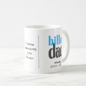 Personalisierter Billet-Vater mit einem wissenscha Kaffeetasse (VorderseiteRechts)