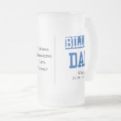 Personalisierter Billet-Vater mit einem wissenscha Mattglas Bierglas (VorderseiteRechts)