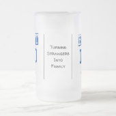 Personalisierter Billet-Vater mit einem wissenscha Mattglas Bierglas (Mittel)