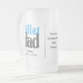 Personalisierter Billet-Vater mit einem wissenscha Mattglas Bierglas (Vorderseite Links)