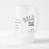 Personalisierter Billet-Vater mit einem wissenscha Mattglas Bierglas (VorderseiteRechts)