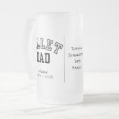 Personalisierter Billet-Vater mit einem wissenscha Mattglas Bierglas (Vorderseite Links)