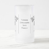 Personalisierter Billet-Vater mit einem wissenscha Mattglas Bierglas (Mittel)