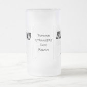 Personalisierter Billet-Vater mit einem wissenscha Mattglas Bierglas (Mittel)