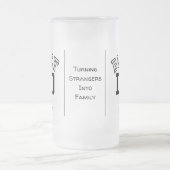 Personalisierter Billet-Vater mit einem wissenscha Mattglas Bierglas (Mittel)