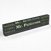 Personalisierter binärer Code Namensplakette