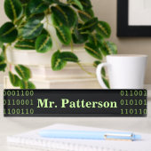 Personalisierter binärer Code Namensplakette