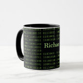 Personalisierter binärer Code Tasse (Vorderseite Links)