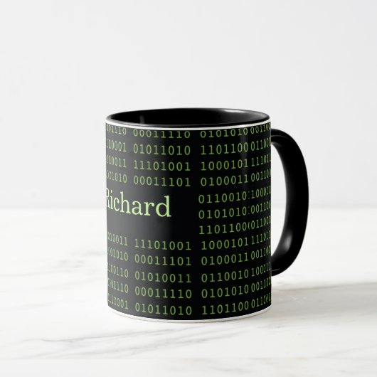 Personalisierter binärer Code Tasse (VorderseiteRechts)