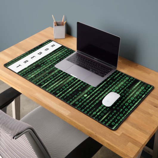 Personalisierter binärer Datenstrom Schreibtischunterlage (Büro 2)